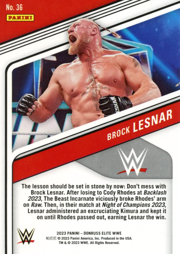 2023 Panini Donruss Elite WWE Brock Lesnar