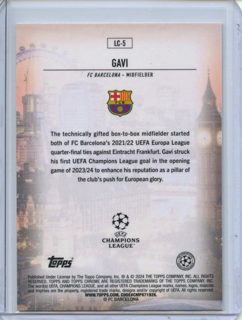 2023-24 Topps Chrome UEFA Gavi London Calling