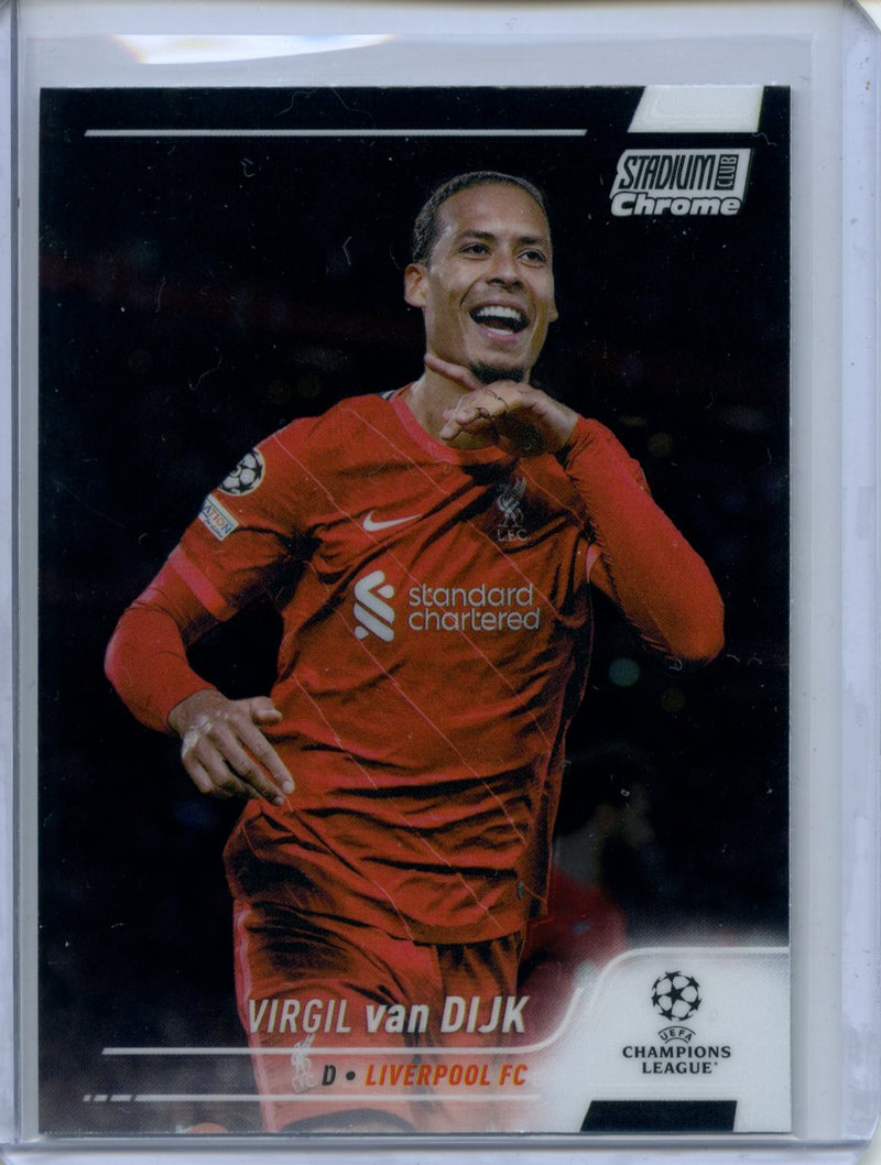 2021-22 Topps Stadium Club Chrome UEFA Champions League Virgil Van Dijk