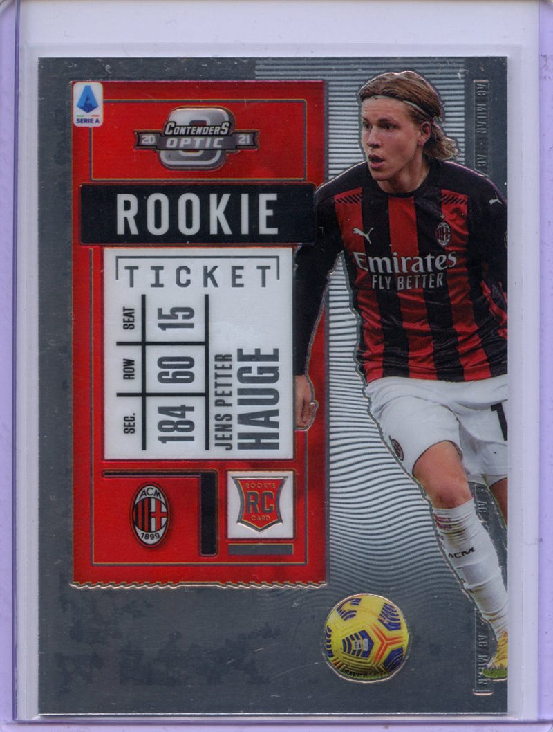 2020-21 Panini Chronicles Jens Petter Hauge Contenders Optic Rookie Ticket