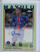 2024-25 Topps Chrome UEFA Club Comps Senny Mayulu Autograph