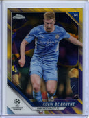 2021-22 Topps Chrome UEFA CL Kevin De Bruyne Purple & Gold Starball