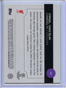 2024-25 Topps Chrome UEFA Club Comps Virgil Van Dijk Aqua Lava 75/199