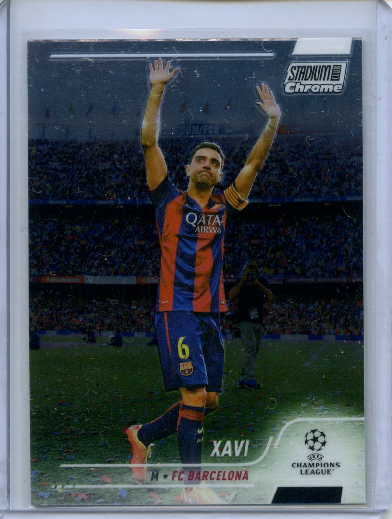 2021-22 Topps Stadium Club Chrome UEFA Champions League Xavi