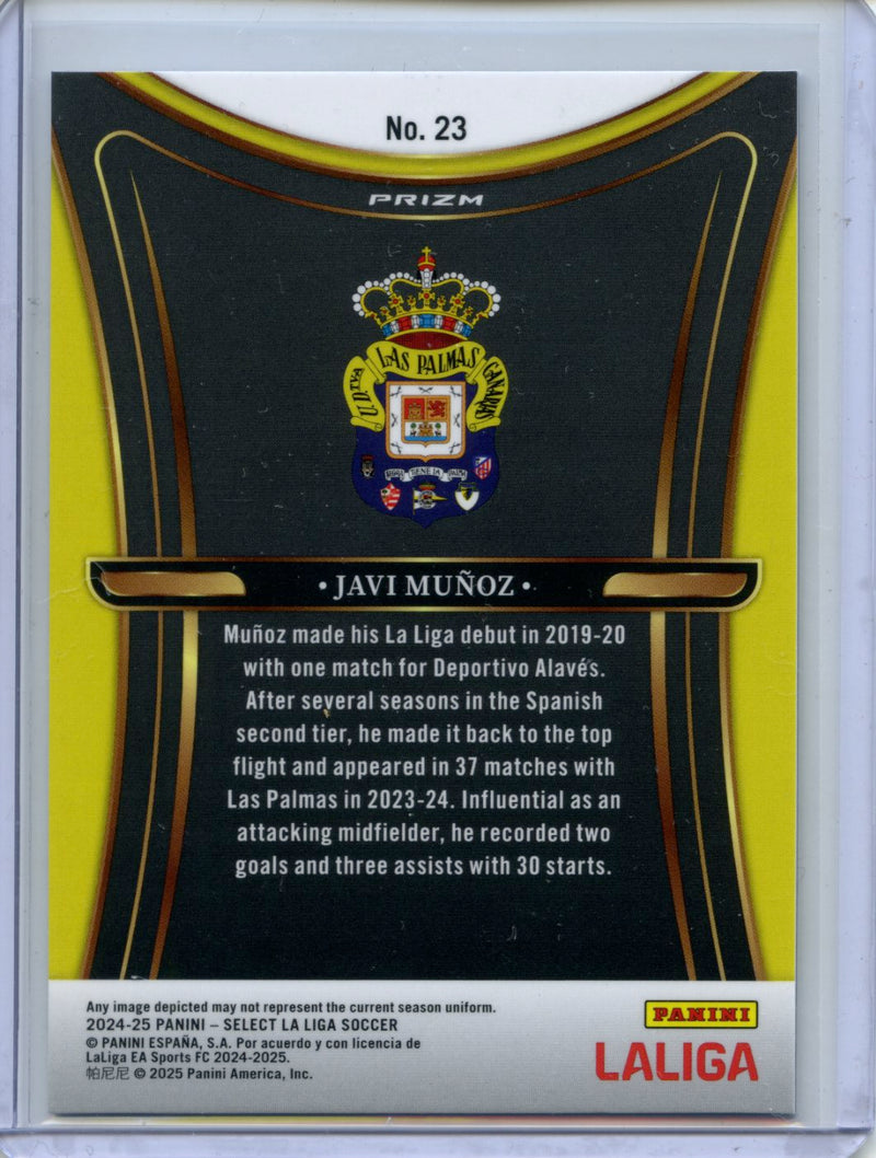 2024-25 Panini Select La Liga Javi Munoz Unstoppable Silver