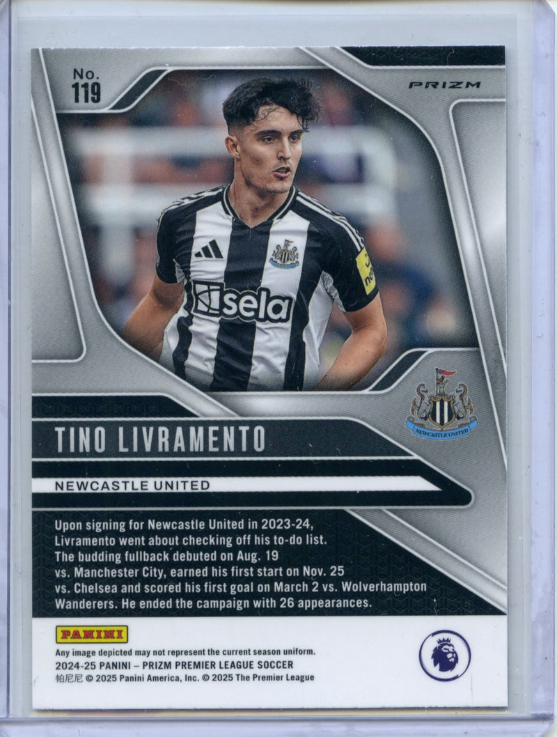 2024-25 Panini Prizm Premier League Tino Livramento Lazer