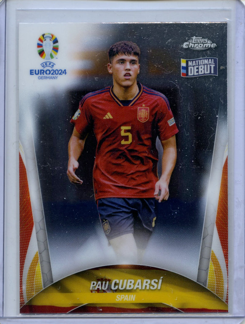2024 Topps Chrome UEFA Euro Pau Cubarsi