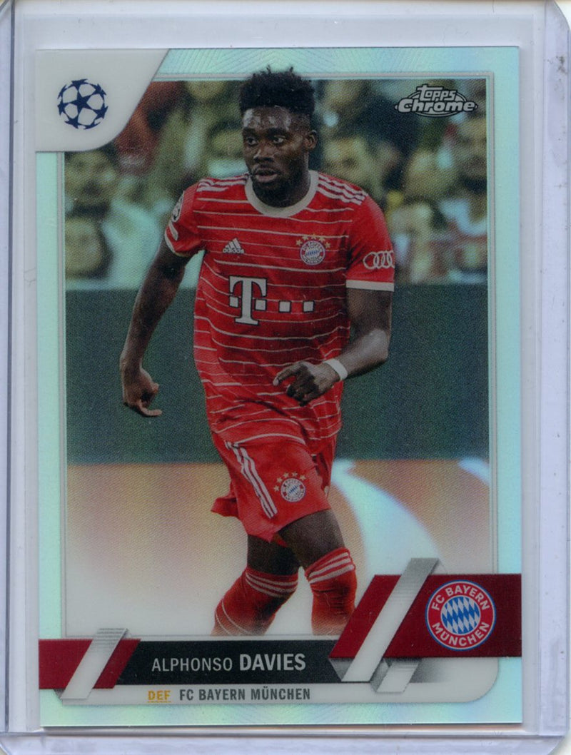 2022-23 Topps Chrome UEFA Alphonso Davies Refractor