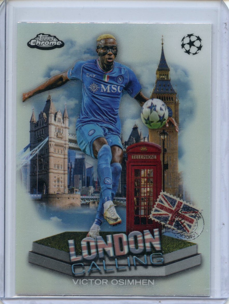 2023-24 Topps Chrome UEFA Victor Osimhen London Calling