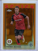 2024-25 Topps Chrome UEFA Club Comps Patrik Schick Orange 10/25