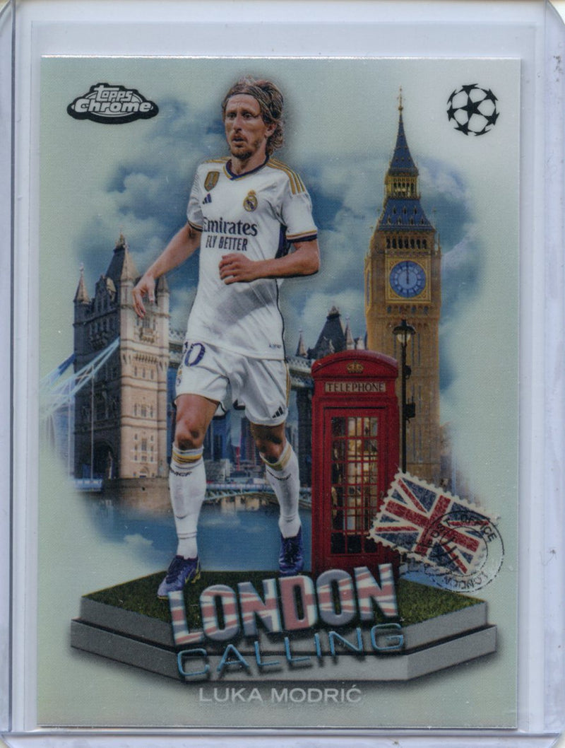 2023-24 Topps Chrome UEFA Luka Modric London Calling