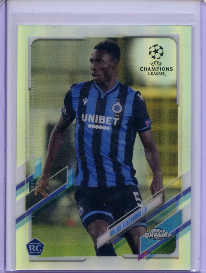 2020-21 Topps Chrome UEFA CL Odilon Kossounou Refractor