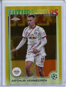2024-25 Topps Chrome UEFA Club Comps Arthur Vermeeren Gold 21/50
