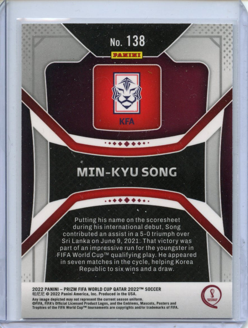 2022 Panini Prizm FIFA World Cup Qatar Min-Kyu Song