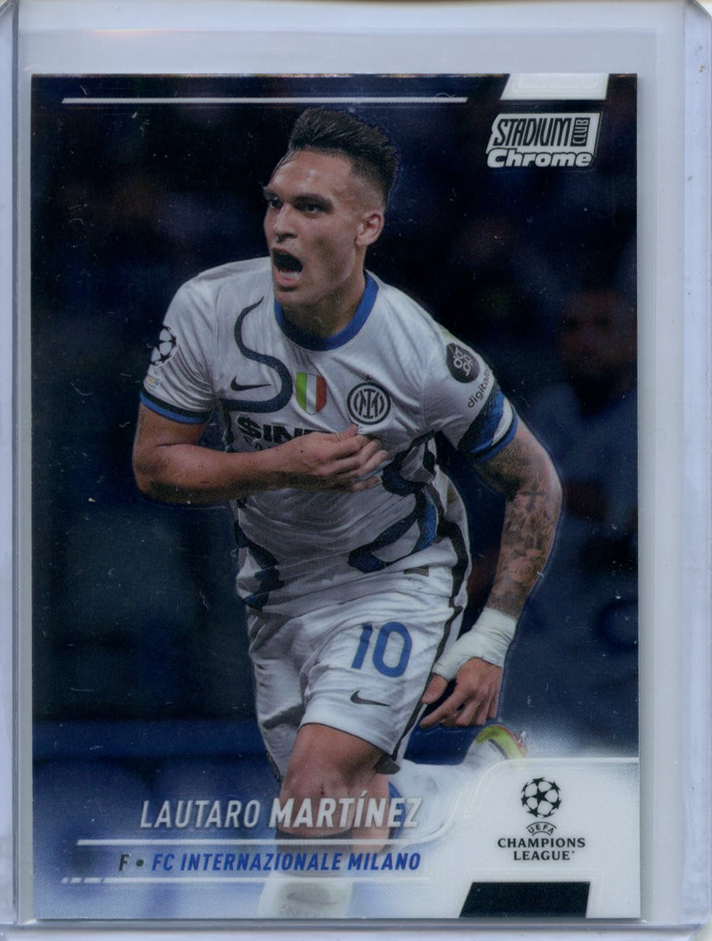 2021-22 Topps Stadium Club Chrome UEFA Champions League Lautaro Martinez