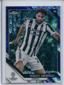 2021-22 Topps Chrome UEFA CL Manuel Locatelli Purple Mini-Diamond 185/250