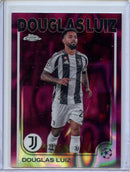 2024-25 Topps Chrome UEFA Club Comps Douglas Luiz Magenta Lava 27/75