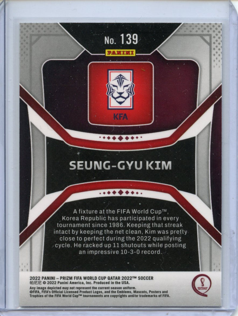 2022 Panini Prizm FIFA World Cup Qatar Seung-Gyu Kim