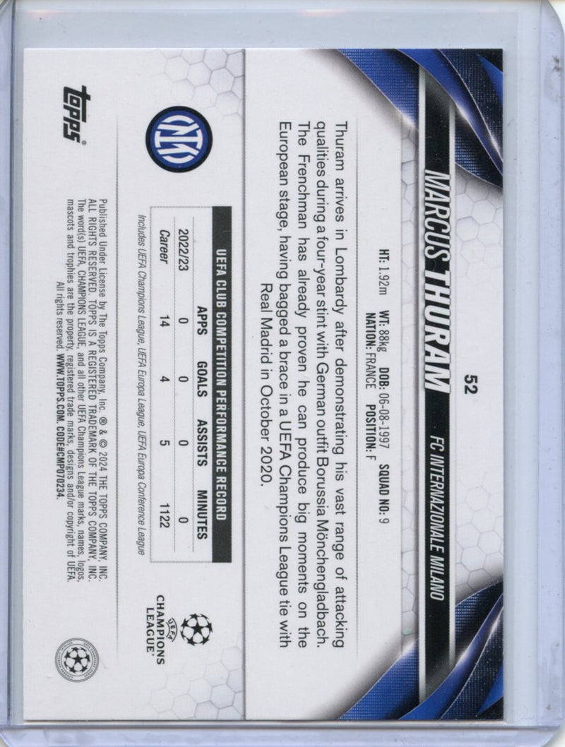 2023-24 Topps UEFA CC Marcus Thuram Inferno Foil