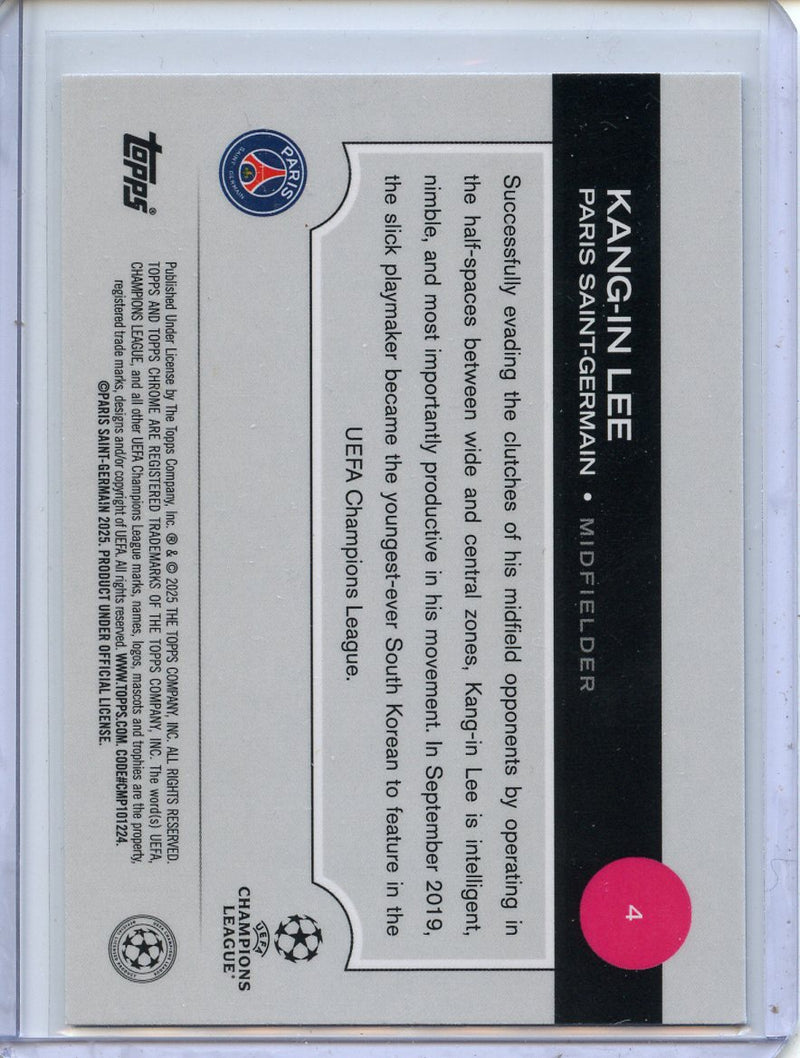2024-25 Topps Chrome UEFA Club Comps Kang-in Lee Pulsar