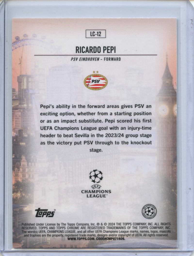 2023-24 Topps Chrome UEFA Ricardo Pepi London Calling