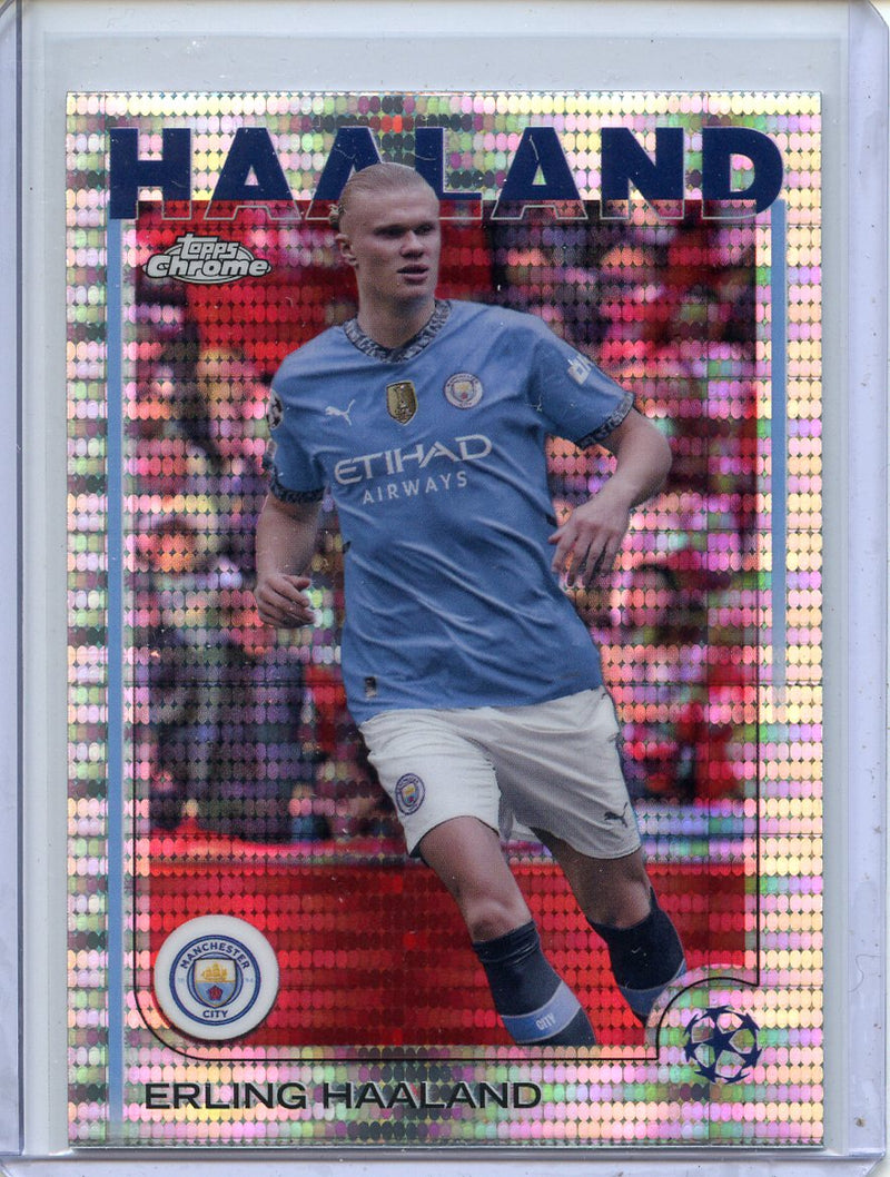 2024-25 Topps Chrome UEFA Club Comps Erling Haaland Pulsar