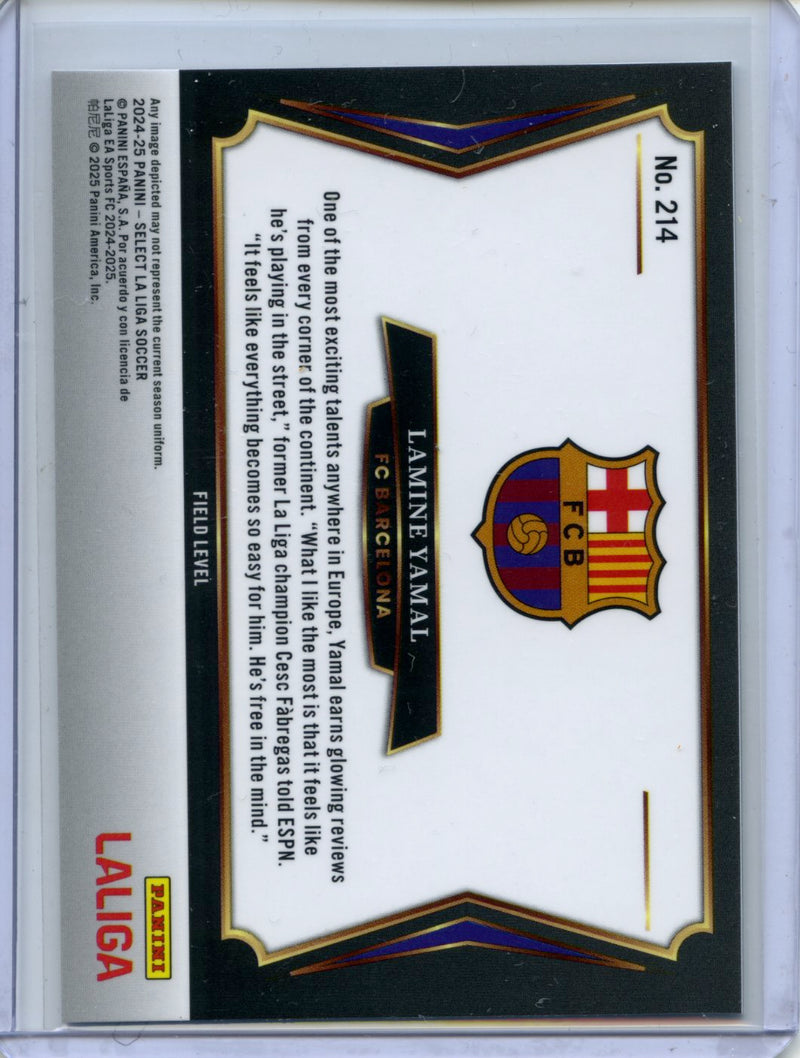 2024-25 Panini Select La Liga Lamine Yamal Field Level