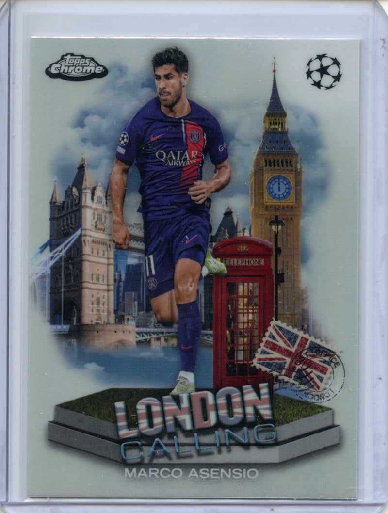 2023-24 Topps Chrome UEFA Marco Asensio London Calling
