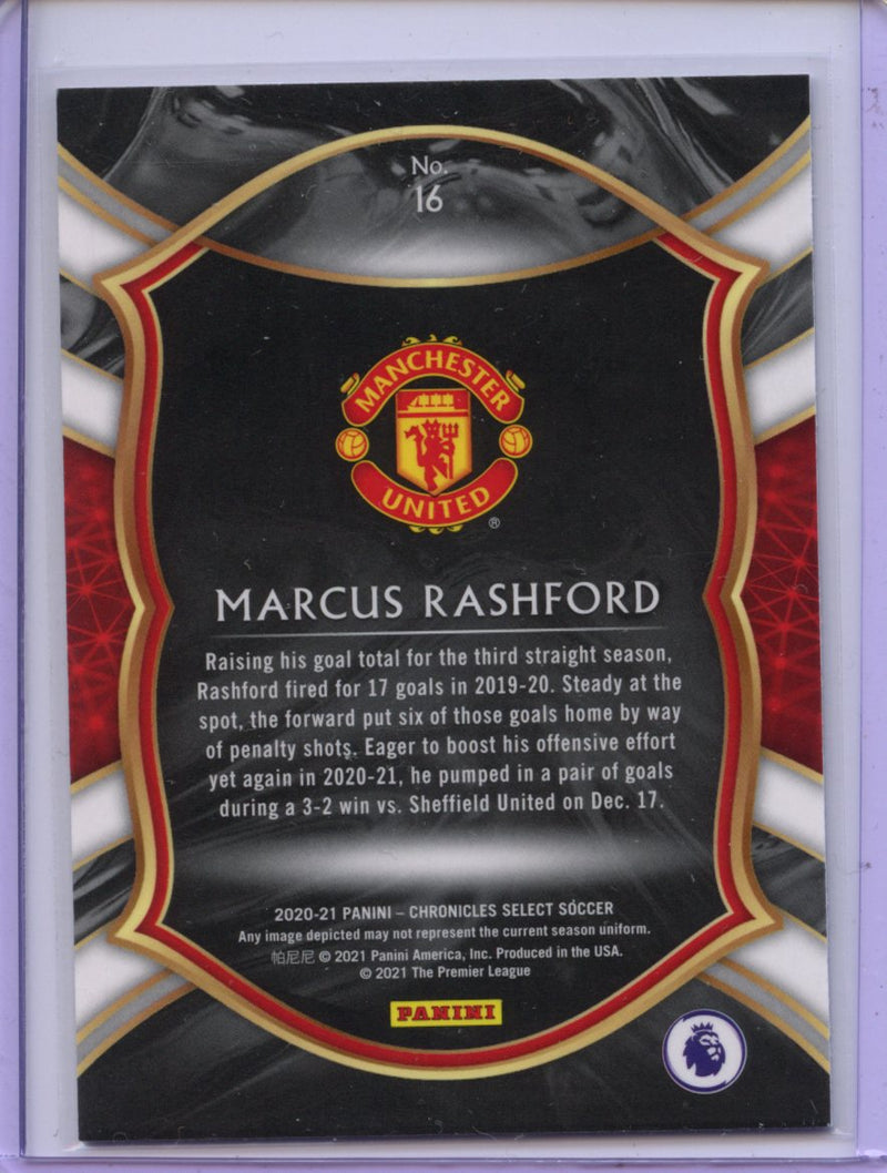 2020-21 Panini Chronicles Marcus Rashford Select Premier League