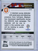 2024 Topps Chrome UEFA Euro Ian Maatsen