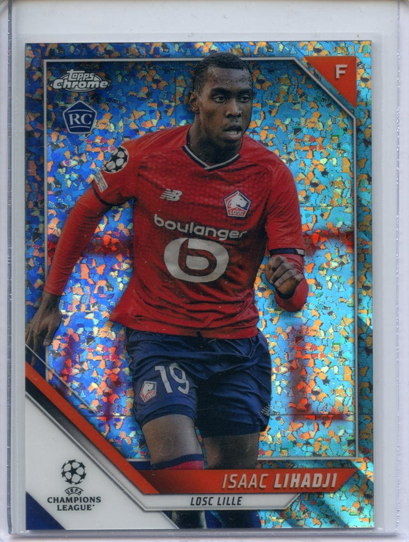 2021-22 Topps Chrome UEFA CL Issac Lihadji Silver Mini-Diamond 203/275