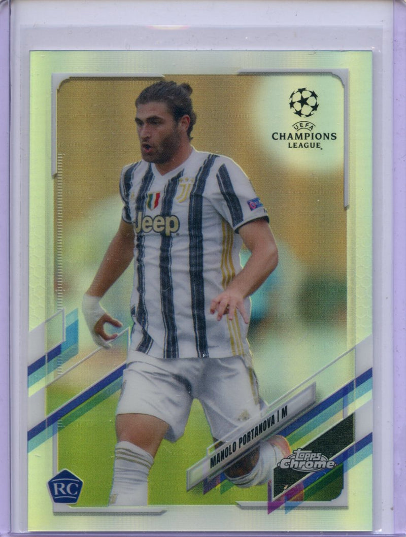 2020-21 Topps Chrome UEFA CL Manolo Portanova Refractor