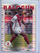 2024-25 Topps Chrome UEFA Club Comps Folarin Balogun Pulsar