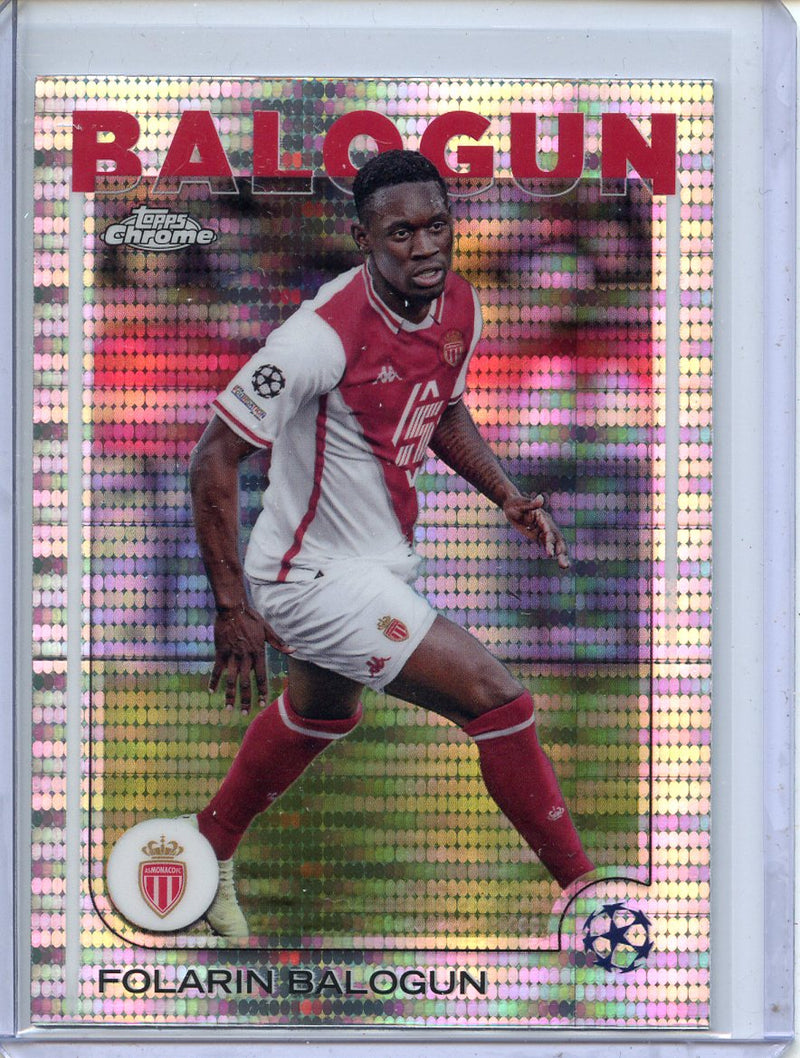 2024-25 Topps Chrome UEFA Club Comps Folarin Balogun Pulsar