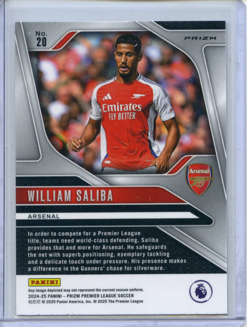 2024-25 Panini Prizm Premier League William Saliba Hyper