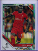 2021-22 Topps Chrome UEFA CL Sadio Mane Aqua Lava Refractor