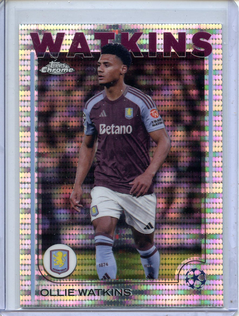 2024-25 Topps Chrome UEFA Club Comps Ollie Watkins Pulsar