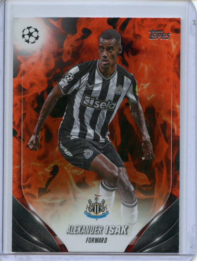 2023-24 Topps UEFA CC Alexander Isak Inferno Foil