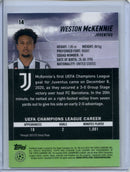 2021-22 Topps Stadium Club Chrome UEFA Champions League Weston McKennie