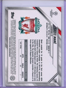 2021-22 Topps Chrome UEFA CL Sadio Mane Aqua Lava Refractor