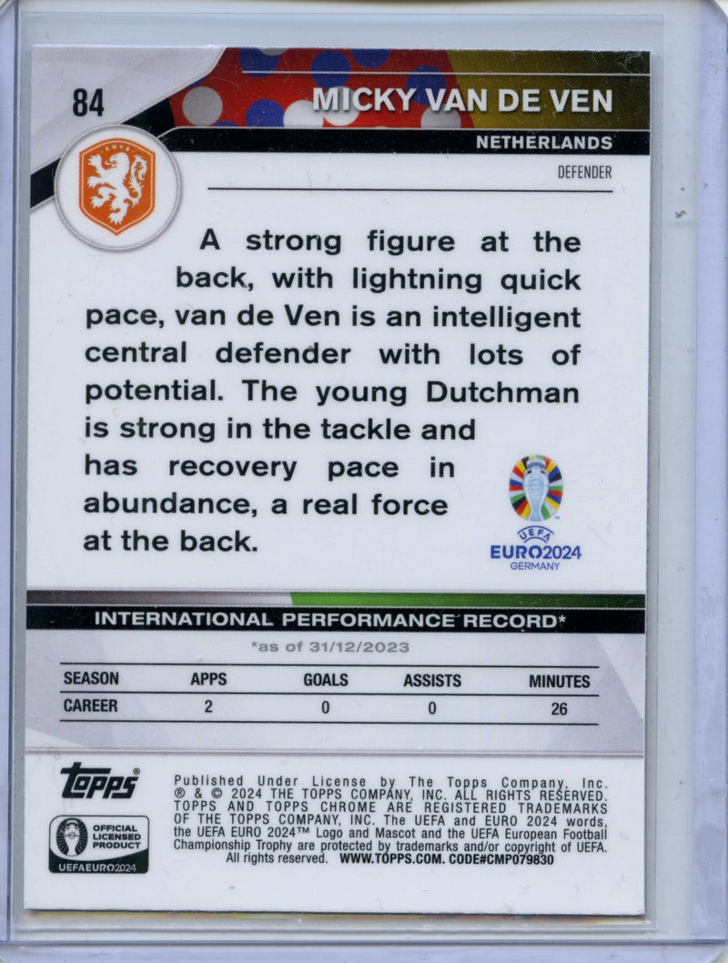 2024 Topps Chrome UEFA Euro Micky Van De Ven