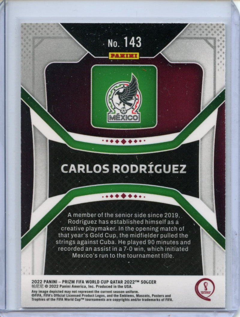 2022 Panini Prizm FIFA World Cup Qatar Carlos Rodriguez