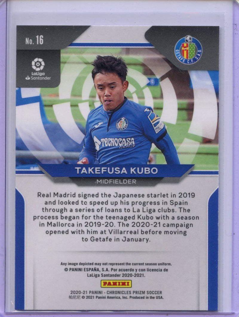 2020-21 Panini Chronicles Takefusa Kubo Prizm La Liga