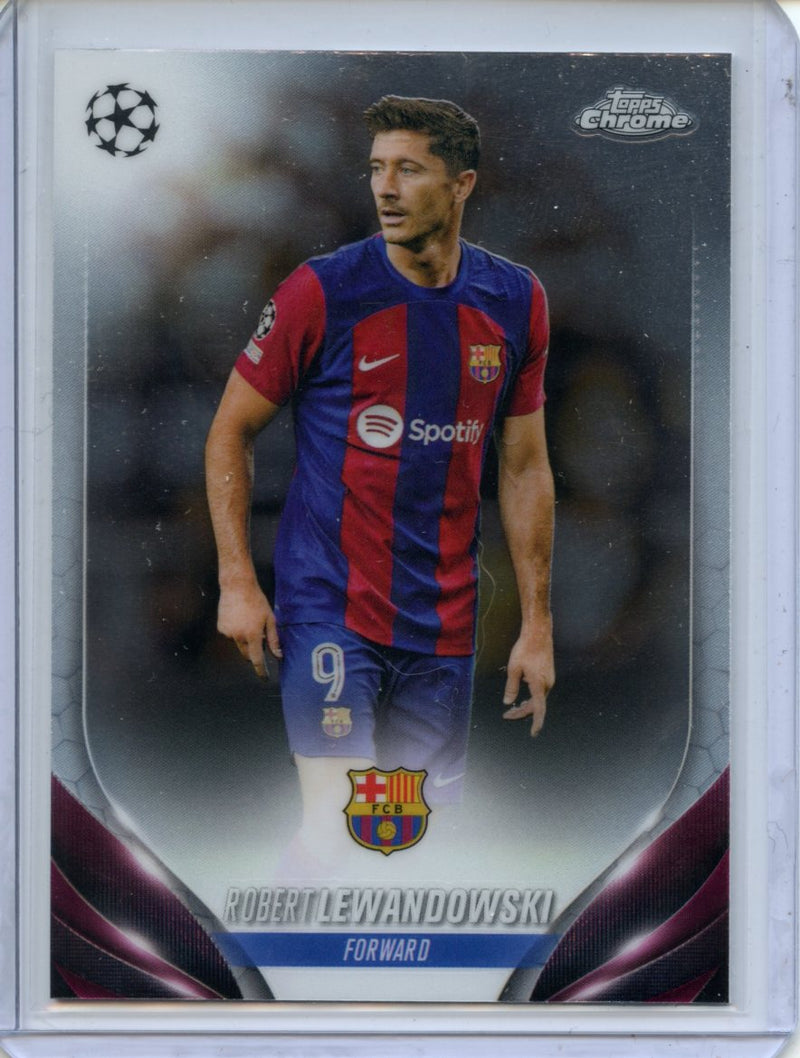 2023-24 Topps Chrome UEFA Robert Lewandowski