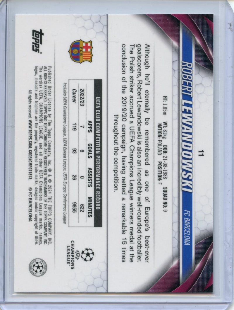 2023-24 Topps Chrome UEFA Robert Lewandowski