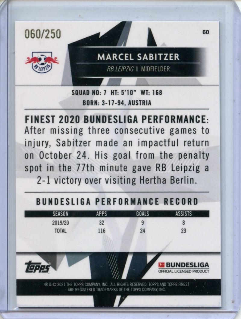 2020-21 Finest Bundesliga Marcel Sabitzer Purple Wave 60/250