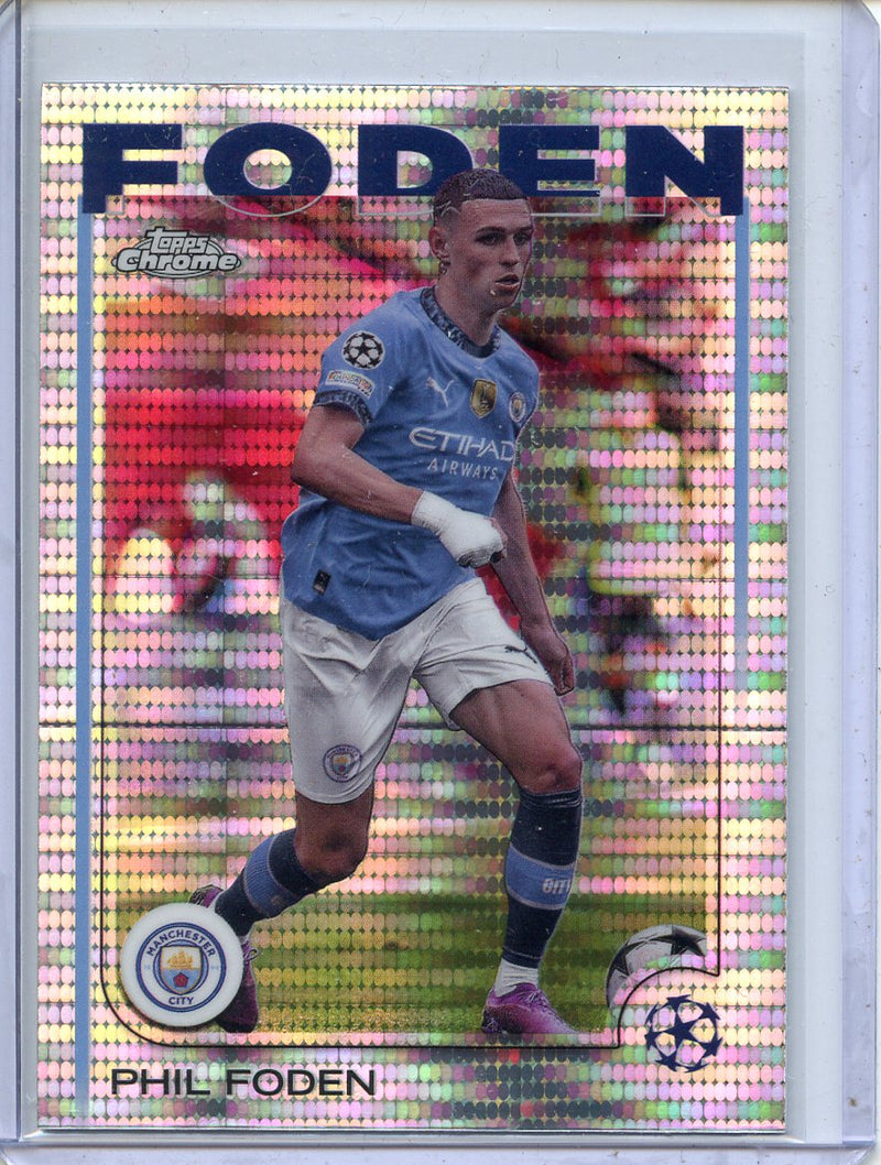 2024-25 Topps Chrome UEFA Club Comps Phil Foden Pulsar