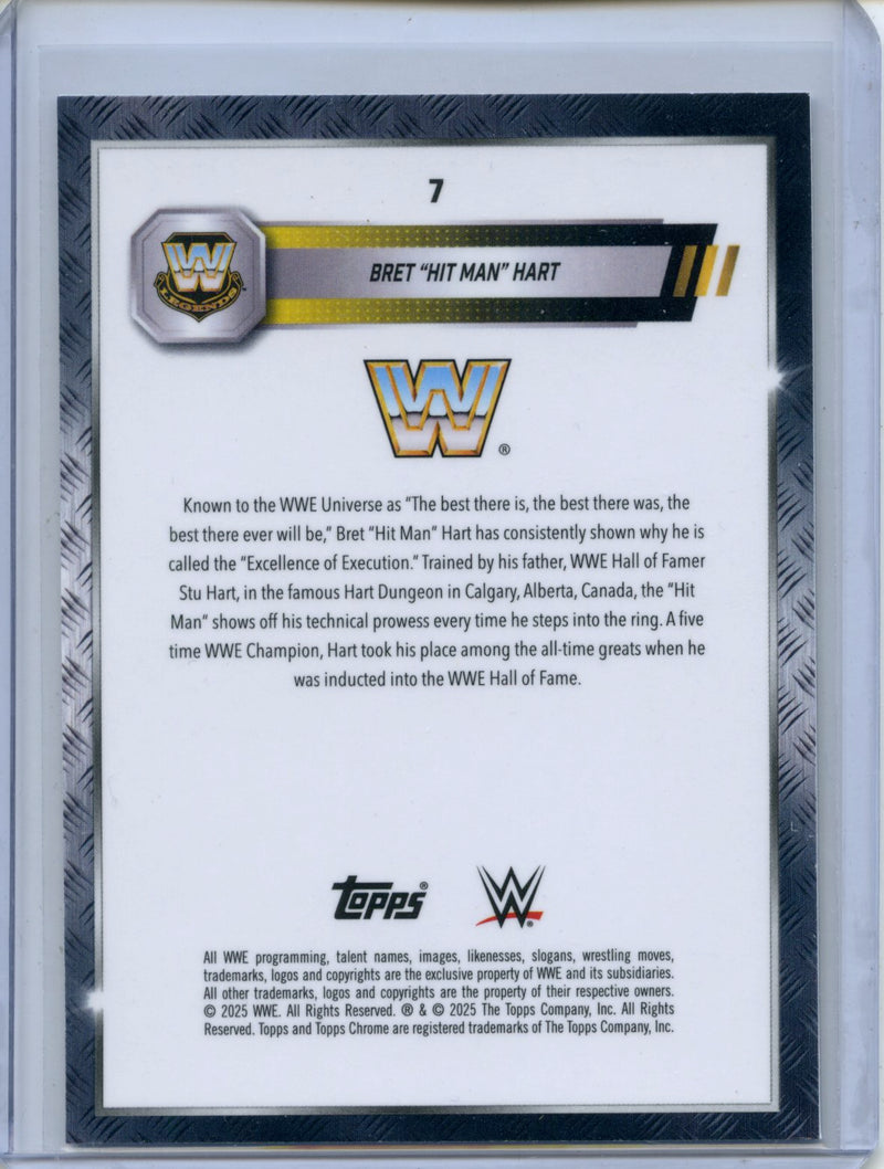 2025 Topps Chrome WWE Bret "Hit Man" Hart