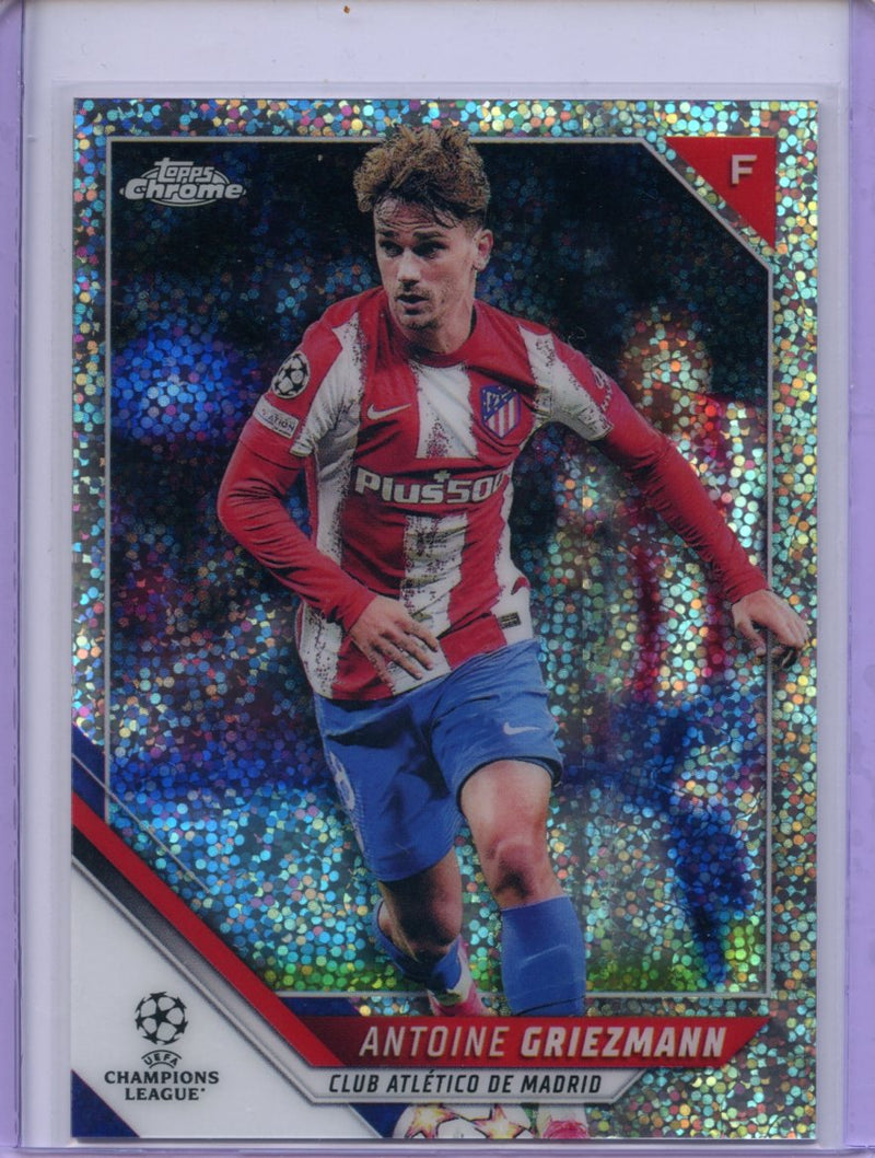 2021-22 Topps Chrome UEFA CL Antonie Griezmann Speckle Refractor