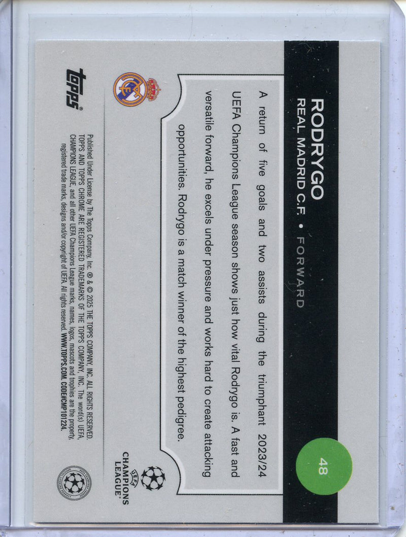 2024-25 Topps Chrome UEFA Club Comps Rodrygo Pulsar